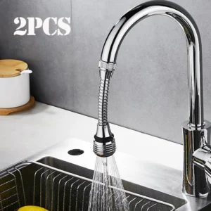 360° Swivel Faucet Head – Water Saving Bubbler Extender for Sink Tap