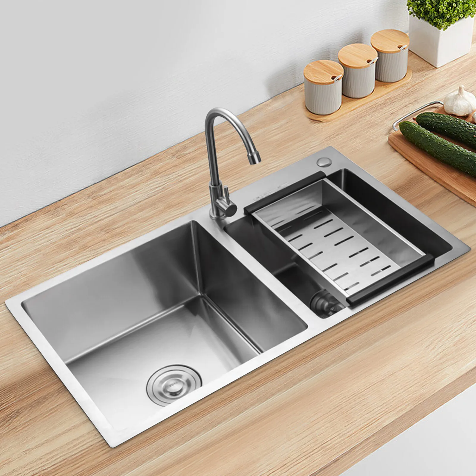 Stainless Steel Double Bowl Kitchen Sink – Durable & Easy Clean