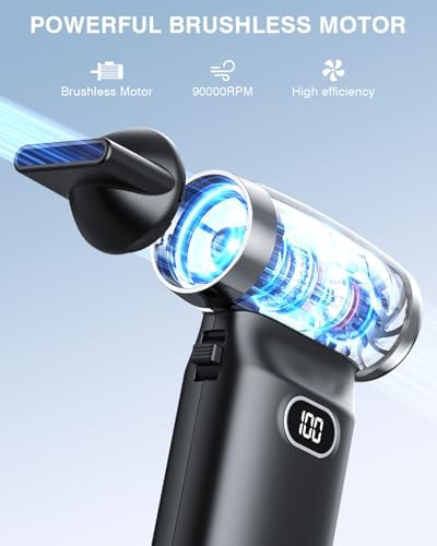 Cordless Electric Air Duster – High-Speed Rechargeable Mini Blower (60 MPH) - Image 2